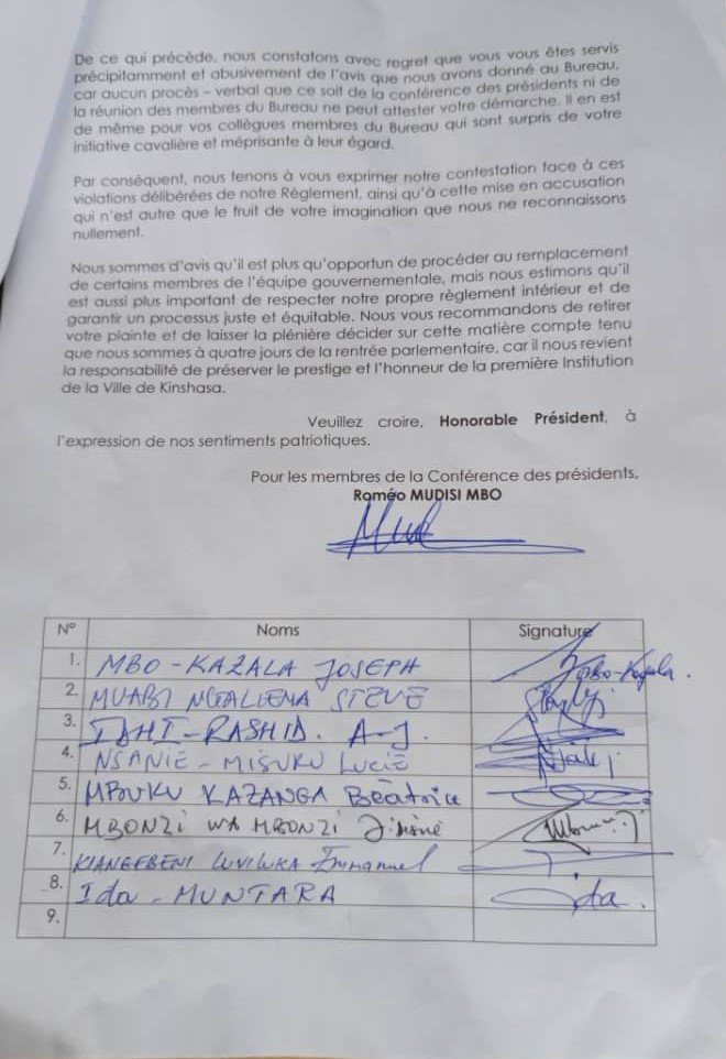 Troisième feuilleton de conflit des compétences entre l’Assemblée Provinciale de Kinshasa et le gouvernement Provincial de Kinshasa Troisième feuilleton de conflit des compétences entre l’Assemblée Provinciale de Kinshasa et le gouvernement Provincial de Kinshasa