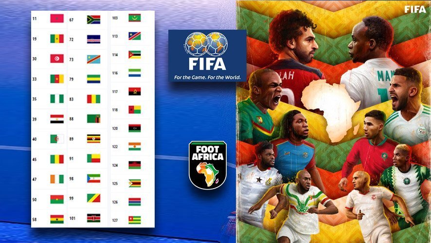 Classement Mensuel de la  FIFA : la RDC classée 13eme en Afrique Classement Mensuel de la  FIFA : la RDC classée 13eme en Afrique