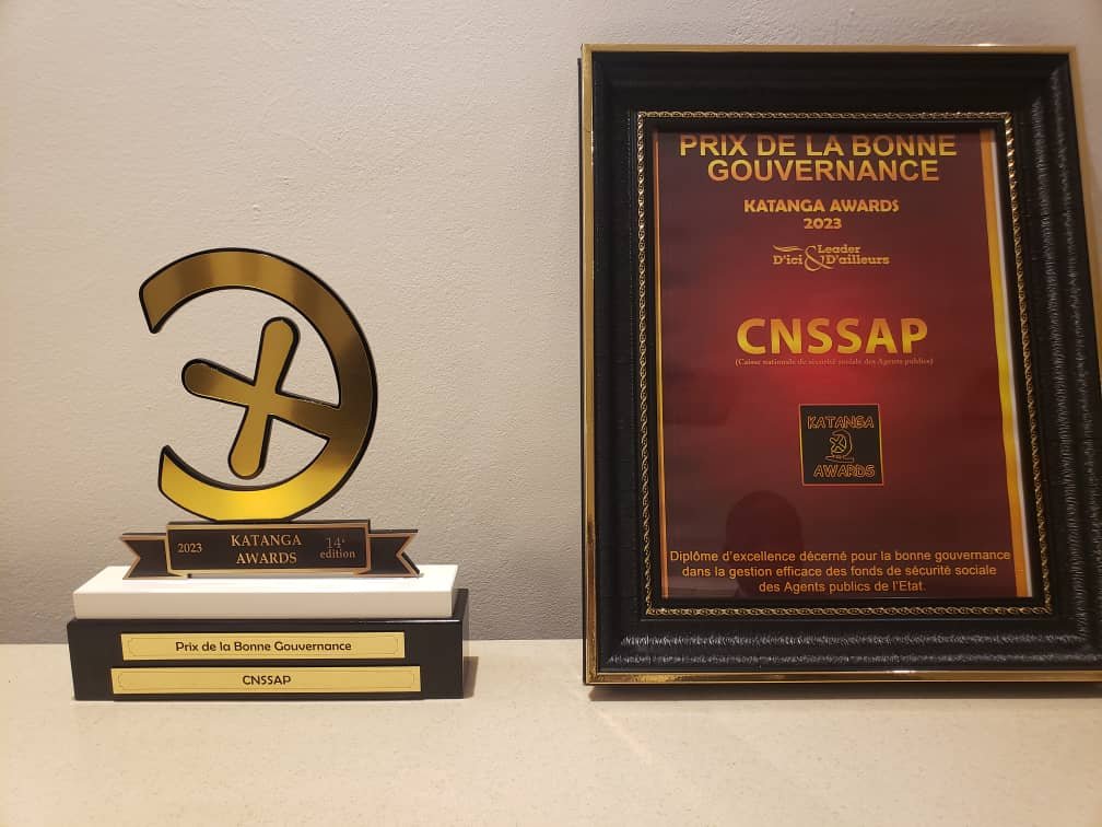 CNSSAP-KATANGA AWARDS : LA CNSSAP RAFLE LE PRIX DE LA BONNE GOUVERNANCE CNSSAP-KATANGA AWARDS : LA CNSSAP RAFLE LE PRIX DE LA BONNE GOUVERNANCE