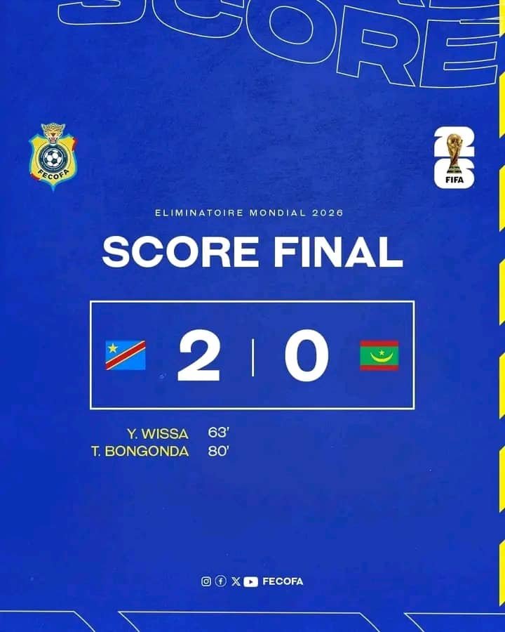 Eliminatoires Mondial 2026: C’est un début rassurant pour les léopards de la RDC.