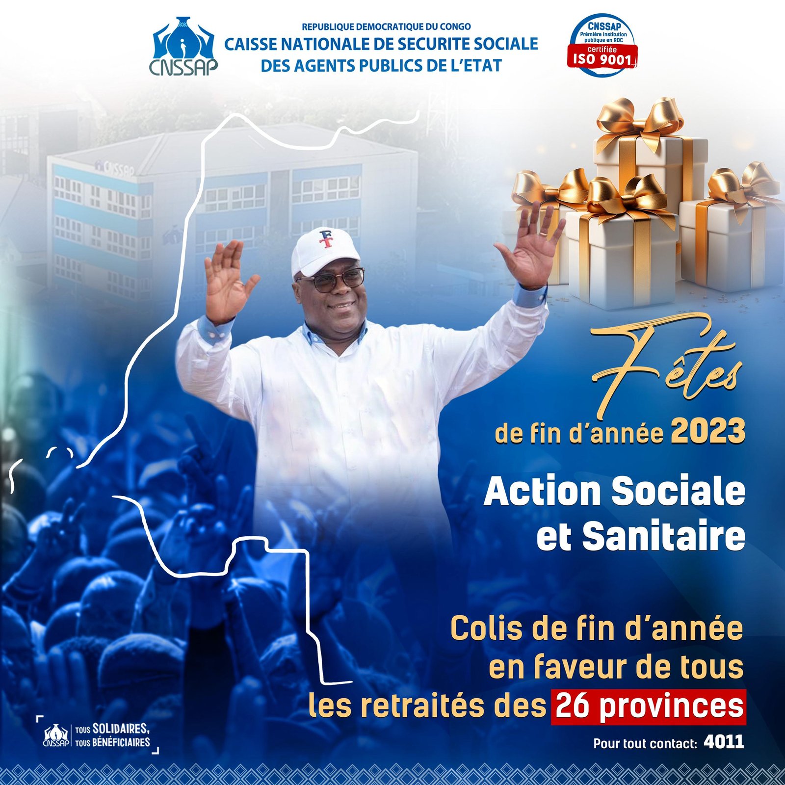 CNSSAP – Fêtes de fin d’année 2023 : Actions sociales en faveur des retraites des 26 Provinces