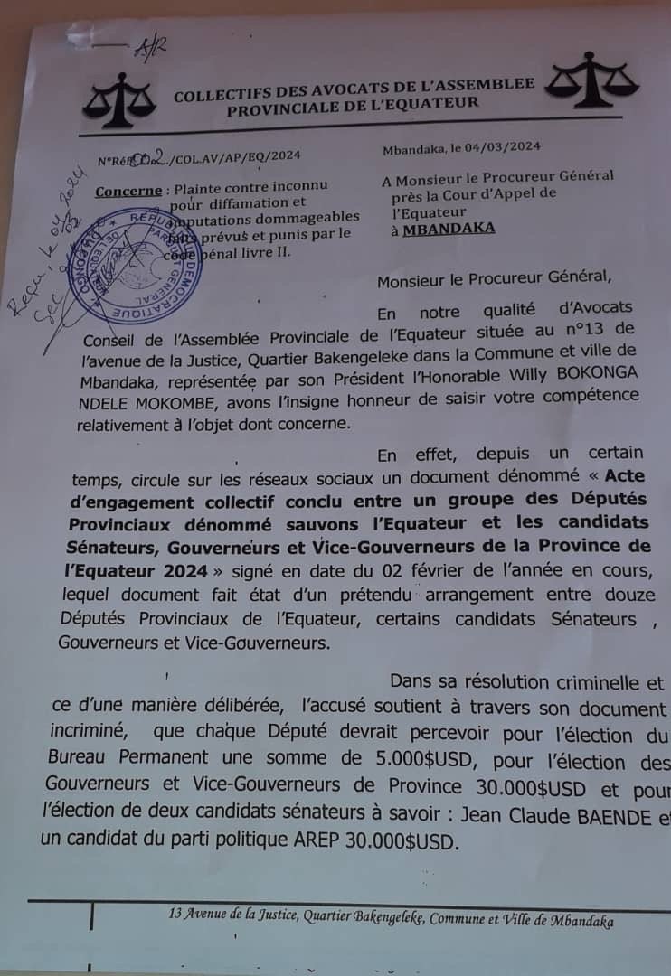 EQUATEUR: L’ ASSEMBLÉE PROVINCIALE SUR LES TRACES DE DÉPUTÉS PROVINCIAUX VEREUX … EQUATEUR: L’ ASSEMBLÉE PROVINCIALE SUR LES TRACES DE DÉPUTÉS PROVINCIAUX VEREUX …