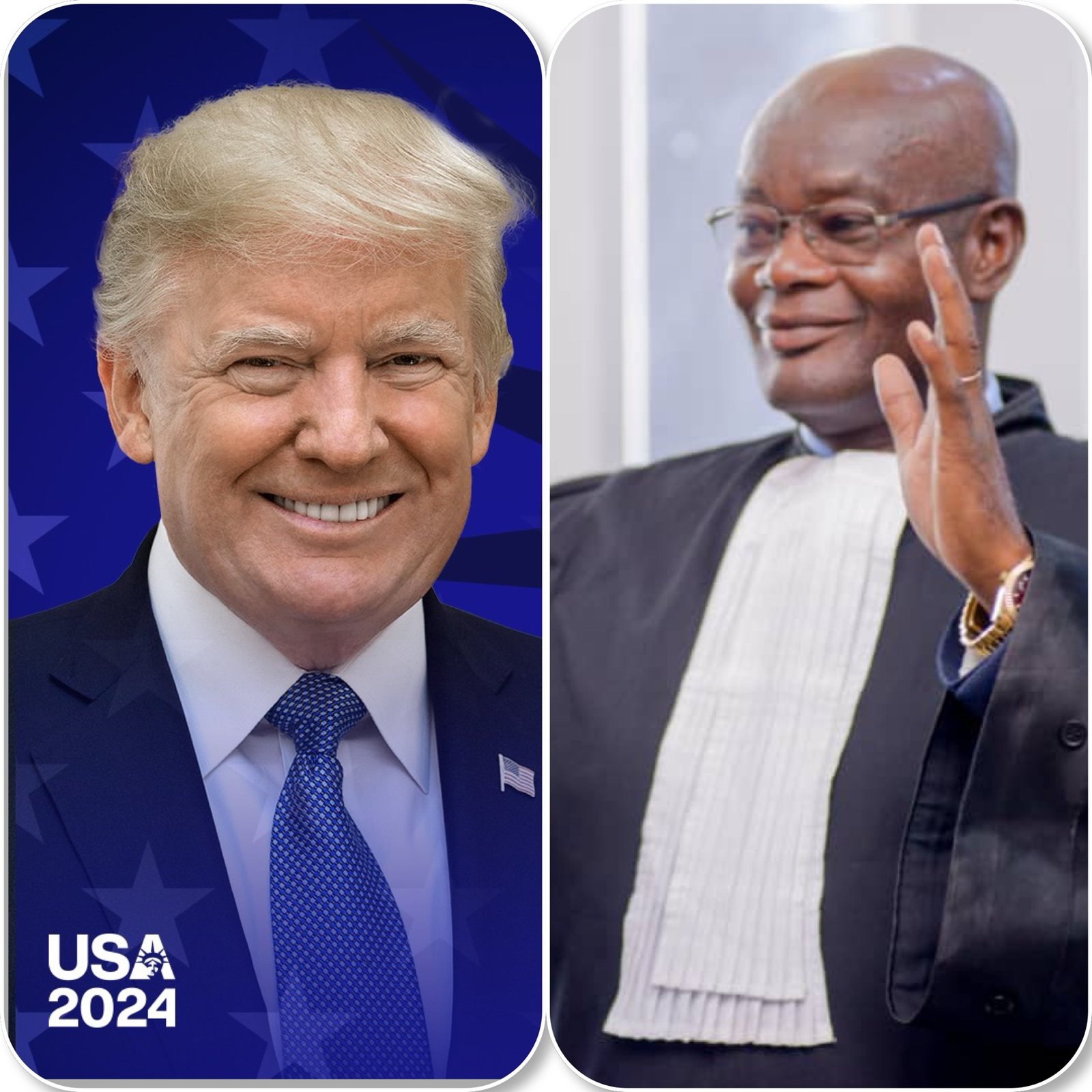Le président du conseil international de Chrétiens Avocats  » par son président ,&nbsp; le Bâtonnier Maurice KANYAMA MUDISHI, félicite&nbsp; DONALD TRUMP pour sa brillante élection en qualité de Président de la République des USA.