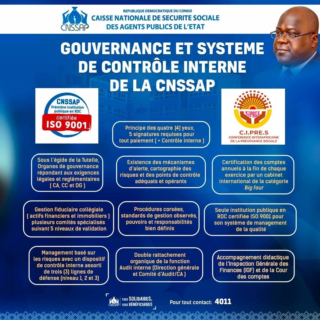 CNSSAP – GOUVERNANCE : HALTE AUX MENSONGES ET MANIPULATIONS MULTIFORMES. LE MODÈLE DU SYSTÈME DE CONTRÔLE INTERNE DE LA CNSSAP EST COMPARABLE À CELUI DES BANQUES AMÉRICAINES ET EUROPÉENNES