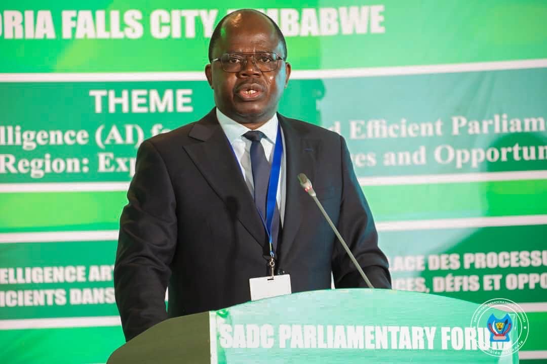 DIPLOMATIE PARLEMENTAIRE : LE 1er VICE PDT, PROF. ISAAC JC TSHILUMBAYI PRESENTE LES DÉFIS ET OPPORTUNITÉS NUMÉRIQUES DE LA RDC LORS DE LA 57e ASSEMBLÉE PLÉNIÈRE DU FORUM PARLEMENTAIRE DE LA SADC DIPLOMATIE PARLEMENTAIRE : LE 1er VICE PDT, PROF. ISAAC JC TSHILUMBAYI PRESENTE LES DÉFIS ET OPPORTUNITÉS NUMÉRIQUES DE LA RDC LORS DE LA 57e ASSEMBLÉE PLÉNIÈRE DU FORUM PARLEMENTAIRE DE LA SADC
