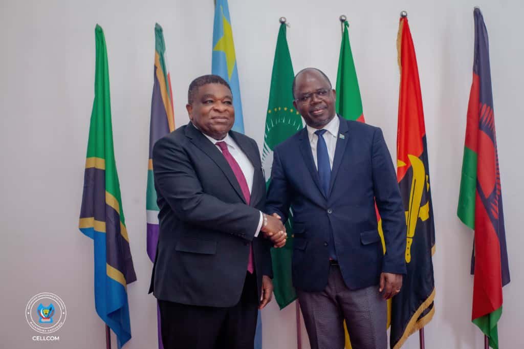 DIPLOMATIE PARLEMENTAIRE/ASSEMBLÉE NATIONALE : L’HON. ISAAC JC TSHILUMBAYI, PRÉSIDENT INTÉRIMAIRE  ÉCHANGE AVEC MARTIN CHUGONG, S.G DE L’UNION INTERPARLEMENTAIRE SUR LA 51e RÉUNION DE GENÈVE DIPLOMATIE PARLEMENTAIRE/ASSEMBLÉE NATIONALE : L’HON. ISAAC JC TSHILUMBAYI, PRÉSIDENT INTÉRIMAIRE  ÉCHANGE AVEC MARTIN CHUGONG, S.G DE L’UNION INTERPARLEMENTAIRE SUR LA 51e RÉUNION DE GENÈVE