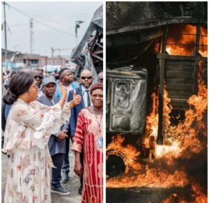 RDC /SOCIÉTÉ : INCENDIE RÉCURENTS DANS LES STATIONS SERVICE DE KINSHASA , LA MINISTRE DES HYDROCARBURES ACACIA BANDUBOLA RESPONSABLE ?