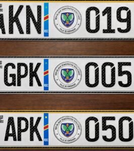 KINSHASA : LES ANCIENNES PLAQUES D’IMMATRICULATION « AKN » NE SERONT PLUS ADMISES À LA CIRCULATION DÈS LE 20 MAI