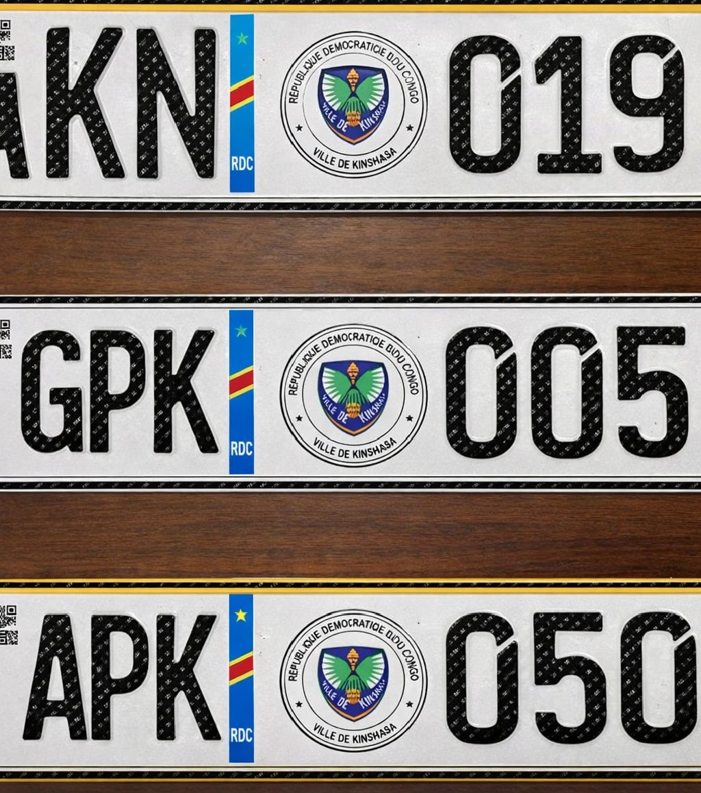KINSHASA : LES ANCIENNES PLAQUES D’IMMATRICULATION « AKN » NE SERONT PLUS ADMISES À LA CIRCULATION DÈS LE 20 MAI