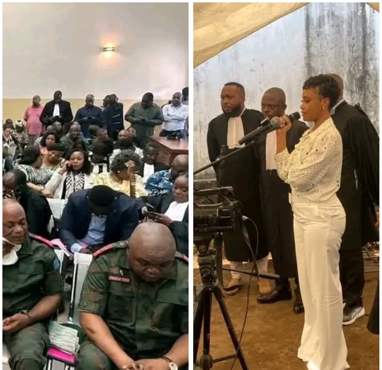 RDC : À KINSHASA , L&rsquo;ANCIEN CHEF D&rsquo;ÉTAT MAJOR DES FARDC LE GÉNÉRAL CHRISTIAN TSHIWEWE ET , ET&nbsp; L&rsquo; ARTISTE MUSICIENNE REBO A LA BARRE CE JEUDI 04 JUIN