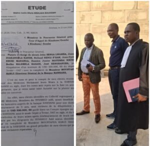RDC : 117 MÉDECINS MEMBRES DU SYNAMED SAISISSENT LA JUSTICE CONTRE LE BUREAU EXÉCUTIF NATIONAL POUR UN PRÉSUMÉ DÉTOURNEMENT