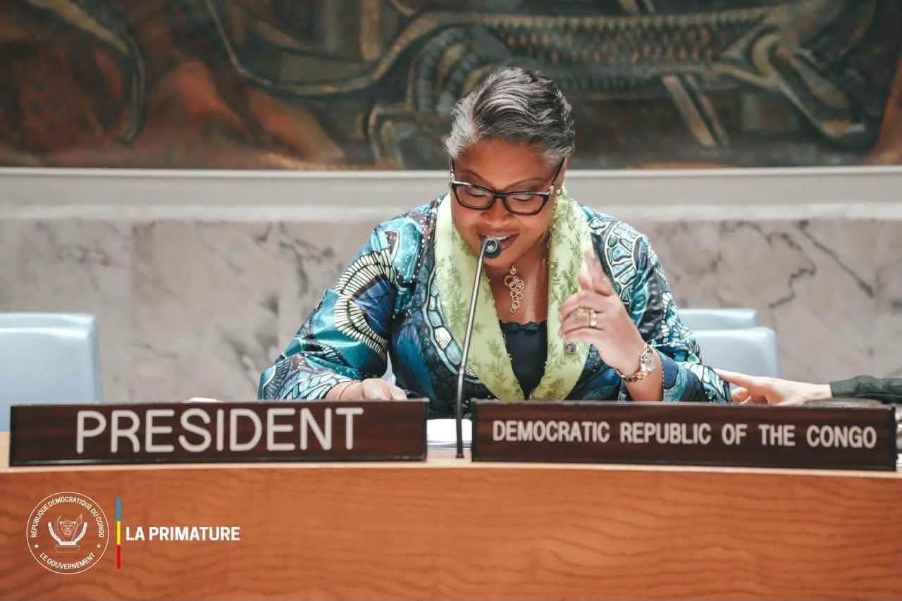 RDC : PRÉSIDENCE DE LA RDC AU CONSEIL DE SÉCURITÉ DES NATIONS UNIES, LA CHEFFE DU GOUVERNEMENT DONNE LE TON