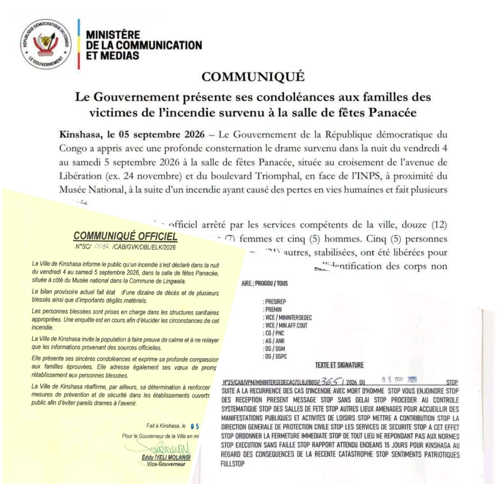 RDC : L’INCENDIE DE LINGWALA RÉVÉLE DES DYSFONCTIONNEMENTS GRAVES DANS LA GESTION DES CRISES PAR LES AUTORITÉS RDC : L’INCENDIE DE LINGWALA RÉVÉLE DES DYSFONCTIONNEMENTS GRAVES DANS LA GESTION DES CRISES PAR LES AUTORITÉS