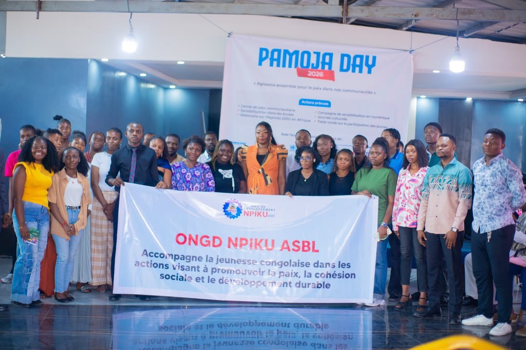 RDC/ KINSHASA : PAMOJA DAY 2026 , ONGD NPIKU ASBL MISE SUR L’ENGAGEMENT DES JEUNES POUR LA PAIX ET LEUR AUTONOMISATION ÉCONOMIQUE RDC/ KINSHASA : PAMOJA DAY 2026 , ONGD NPIKU ASBL MISE SUR L’ENGAGEMENT DES JEUNES POUR LA PAIX ET LEUR AUTONOMISATION ÉCONOMIQUE