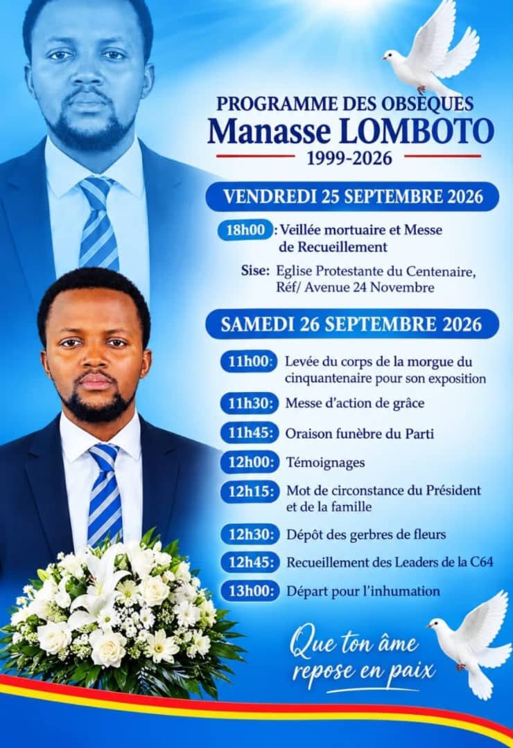 RDC/ KINSHASA : TENSION À LA MORGUE DE L’HÔPITAL DU CINQUANTENAIRE, L’ENTERREMENT DE MANASSÉ LOMBOTO REPORTÉ À PLUS TARD SUR DÉCISION DE LA JUSTICE RDC/ KINSHASA : TENSION À LA MORGUE DE L’HÔPITAL DU CINQUANTENAIRE, L’ENTERREMENT DE MANASSÉ LOMBOTO REPORTÉ À PLUS TARD SUR DÉCISION DE LA JUSTICE