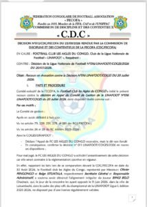 RDC / FECOFA : AFFAIRE BINGI BELO , LA CDC TRANCHE EN FAVEUR DU TP MAZEMBE