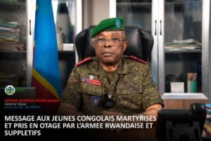 RDC : LES FARDC EXHORTENT LES JEUNES RECRUTÉS DE FORCE PAR LE M23/AFC ET LES MILITAIRES CAPTURÉS À REGAGNER LES RANGS DE LA MÈRE-PATRIE